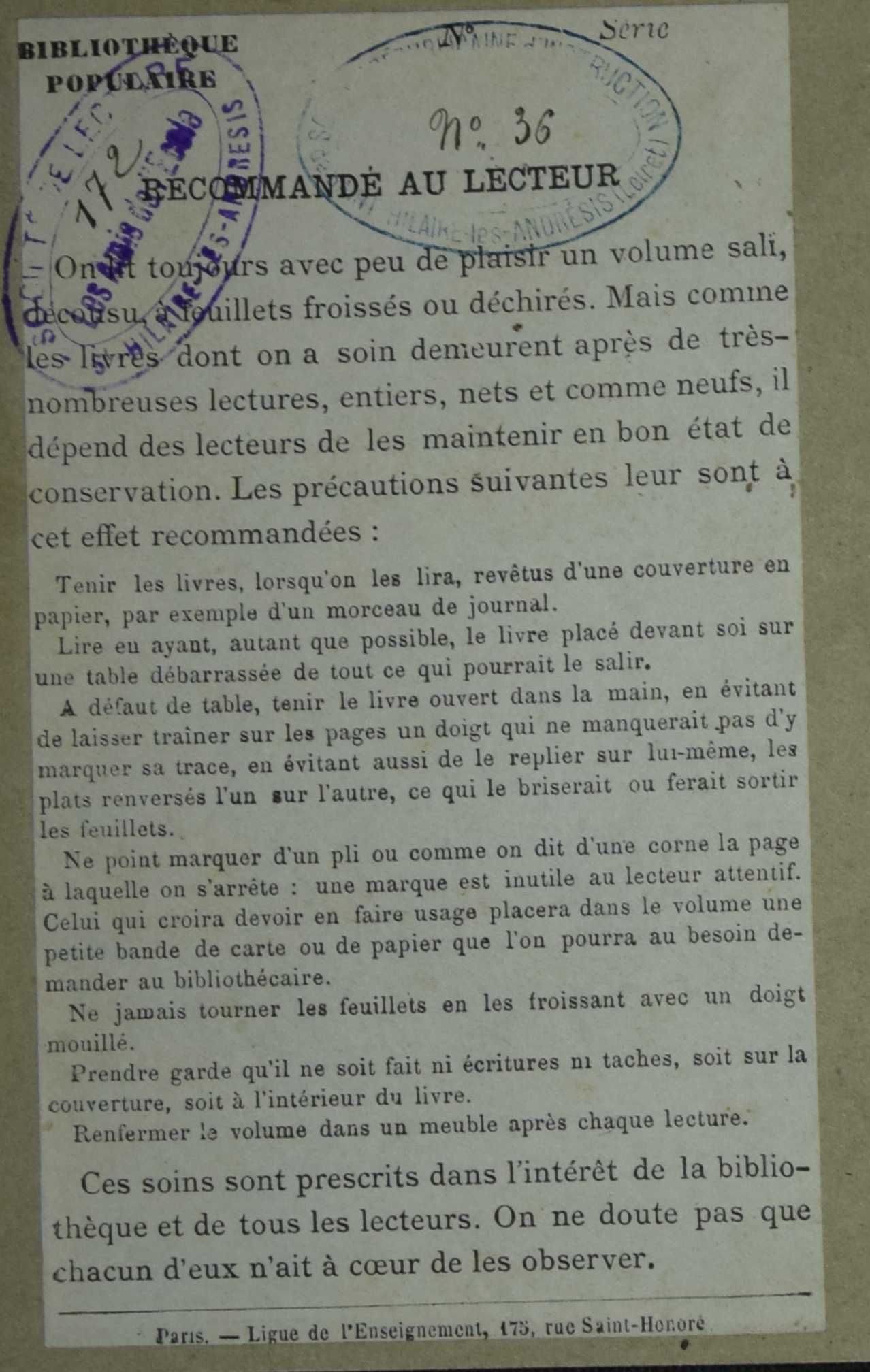 Recommandé au lecteur